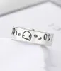 Titanium Steel Skull Band Ring Men039s and Women039s Luxury Sterling Silver Fashion Gifts For Friends Couples Wedding Jewelr8050257