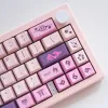 Accessories USLION 134 Keys Cherry Profile Keycaps Pink Sakura Theme PBT Key Cap Suit for 61/64/68/78/84/87/96/104/108 Mechanical Keyboard