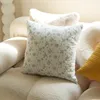 Pillow Japanese Quilted Cotton Cover Living Room Sofa Throw Fresh Floral Pillowcase Children's Bedroom