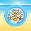 65*65 cm Play Ball Pool Baby Schwimmbad Kind Kinderkinder Wasserspielzeug aufblasbare Badewanne runde schöne Tierdruck unten 240328