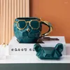 Tasses créatiques en céramique cool tasse de chien étrange style quotidien avec un couple de dessin animé de tasse de couvercle