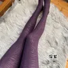 Women Socks 2pcs 200D Sexy Leopard Seamless Pantyhose Stockings High Waist Elastic Skinny Tights