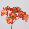 Fiori decorativi Silk Artificiale Silk Bouquet Falso Lily Sweetheart Hemerocallis Fresh soggiorno Decorazione