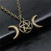 Pendant Necklaces 1pcs Moon Goddess Star Necklace Men Jewellery Making Supplies Gift Chain Length 43 5cm