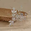 Copricapi di cristalli pettini clip per donne a colori oro accessori per matrimoni fatti a mano per le capelli gioielli digni