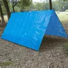 Tentes et abris de la plage tente étanche à l'extérieur de camping extérieur tapis de soleil couverture de couverture de couverture de pagie de pic d'humidité bleu