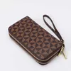 Wallet Printed Korean Fashion Double Layer Zipper Handheld Bag for Men and Women Long 2024