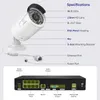 IP Kameralar Sannce 8CH 8MP Kablolu NVR POE Güvenlik Kamera Sistemi 5MP IP66 Dış Mekan IR-CUT CCTV Canera Video Gözetim Video Kaydedici Kiti 240413