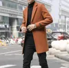 Men039S Trench Coats Orange Woolen Mens Long Winter Large Size Jacket Blue Outercoats Slim Fit Classic Vintage Gentlemen Coat7427882