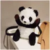 Bag Panda Doll Shoulder Crossbody Female Cartoon Personality Mobile Phone Plush