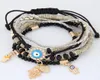 New Kabbalah Fatima Hamsa Hand Evil Eye Charms Bracelets Bangles Multilayer Braided Handmade Beads Pulseras For Women Men9132141