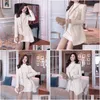 Dameswol Blends Runway Designer Blazer Womens Double Breasted Metal Button Lange Mouw Gotched Collar Jacket T Coat 210902 Drop Dhm8y