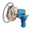 Barn Electric Bubble Machine Automatisk Giant Dinosaur Bubble Blower Bubble Blowing Toy Barn Bubble Gun Summer Outdoor Toys 240410