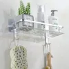 Bath Accessory Set No Drilling Required! Space Aluminum Bathroom Shower Storage Rack - Ideal For Area Washroom And Kitchen