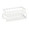 Kitchen Storage Stylish And Compact Sponge Holder Stainless Steel Sink Drain Rack Keep Your Neat Tidy Durable Long Lasting