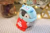 Söt 4-tums transformerande vitalitet Penguin 10cm Doll Doll Plush Toy Festival Gift Birthday Children's Day Gift Par Par Keychain Pendant Bag Pendant