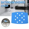 Badmattor märke icke-halk badrumstol eva material blå pall kudde badkar duschplatta hållbar 35 24 0,4 ​​cm