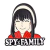 personajes de la familia espía broche lindos juegos de películas de anime de esmalte dura colección de dibujos animados broche mochila sombrero de la bolsita de la solapa de la solapa de la solapa