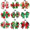 13 Design Girls Christmas Hairband Barrets Princess Ealered Bow dot imprimez les pinces à cheveux Santa Claus Accessoires 4488531