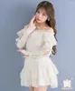 Women's Blouses Fairy Sweet Long Sleeve Shirt Japanese Mine Series Mass-Produced Women Pearl Rhinestone Off-Shoulder Spaghetti Strap Lace