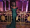 Party Dresses Green Prom Dress 2024 Senaste afrikanska svarta flickor Rödmatta Helgdagar Graduation Wear Evening Gown Custom Made Made