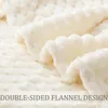 SydCommerce extra grote zachte fleece gooi deken, gezellig zacht lichtgewicht voor het hele seizoen, uit witte deken