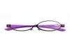 Moda Makyaj Okuma Gözlükleri Kadın Lady Makyaj Gözlükleri Gözlük Mor Metal Çerçeve Büyüteç Göz Okuyucu 10409044260