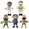 Jeffy Hand Puppet Plush Children Soft Doll Doll Show Game Peripheral Hand Puppets Toy Prent Prank Toy للأطفال الأولاد والبنات 240329