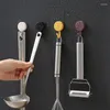 Hooks 10 Pcs Small Wall Seamless Self Adhesive Sticky Kitchen Bathroom Nail-Free Hanger Sucker Hanging Buckle