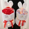 Dekoracyjne kwiaty Pluszowy pakiet róży sztuczne mydło kwiatowe świąteczne prezent domowy dekoracja scena ślubna