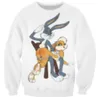 FashionNewest Fashion Womenmen Bugs Bunny Looney Tunes 3D Tryckt Casual Sweatshirts Hoody Tops S5XL B44238858