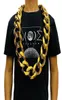 Chains Fake Big Gold Chain Men Domineering HipHop Gothic Christmas Gift Plastic Performance Props Local Nouveau Riche Jewelry9937800