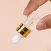 Storage Bottles 100PCS 1/2/3/5ML Mini Glass Dropper Empty Travel Sample Cosmetic Containers For Essential Oils Perfume Liquid