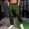 Calça verão calças finas de corrida homens esportes de fitness elástico solto solto rápido seco pólica treinamento Exercício de jogging slim calças
