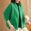 Giacche da donna più grande cappotto in velluto a quadri Autumn e inverno in stile Western Baseball Nifort Top