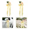 Fleurs décoratives 2 PCS B07Q26PGWC MARIAGE CAR ADORNE BRADEMAIDS BRACELET