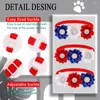 Abbigliamento per cani 30pcs con papillaggio 4 luglio Day Independence Day Forniture per animali