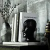 Decorative Figurines Modern Creative Minds Open Resin Crafts Human Head Portrait Statue Decorations Home Bookends Porch Office Room
