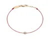 B01001E Pulseiras de linha vermelha vermelha para mulheres corda 316l Aço inoxidável Mulheres pulseira de lã de flores vermelha corda vermelha bracelet136818212596286