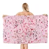 Serviette rose serviettes de plage piscine grand sable microfibre sans microfibre rapide sèche de bain léger nager