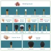 Shadow Jessup Brushes 15pcs Makeup Brushes مجموعة مسحوق العيون مزج المزيج مكياج أدوات شفة الظل بطانة ، بيضاء/ذهبية T103