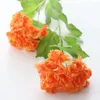 Decorative Flowers 2 Heads Artificial Flower Hydrangea Faux Stem For Home Wedding Party Table Core Decoration Fake