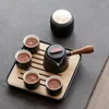 Ensembles de voiles de thé en céramique chinoise de haute qualité ensemble de thé créatif sous-glaçure Cadeaux de tasse tasse théière encens souvenir