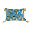 Poduszka luksusowa okładka haftowa do łóżka domowego trójkąt almofada wiszący cojines dekorativos para sofa dekoracje