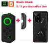 Gamepads Orijinal Black Shark 5 /5 PRO Gamepad Set Oyun Denetleyicisi Sol El Joystick Black Shark 5 Pro Rail Case ile