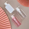 Storage Bottles 20pcs 150ml Plastic Refillable Square Clear Pink White Brown Green Empty Cosmetic Packaging Lotion Pump Bottle