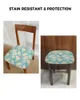 Coperture per sedie Fiori di uova di Pasqua Coperchio rimovibile per sedile da pranzo Slittatura per cuscini per sedie da cucina per la casa