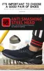 Buty robocze Mężczyzny Buty bezpieczeństwa stalowe palce męskie buty ochronne lekkie siatkę oddychającą przeciwbmashing moda butów bezpieczeństwa biznesowego 240410