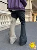 Pantalon masculin 24SS Streetwear patchwork batik haut de gamme Mopping Jeans Quality Hip Hop Denim Men des hommes