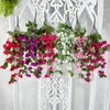 Fleurs décoratives artificielles bougainvillea fleur vigne mur hang déco bricolage mariage arrangement floral matériel
